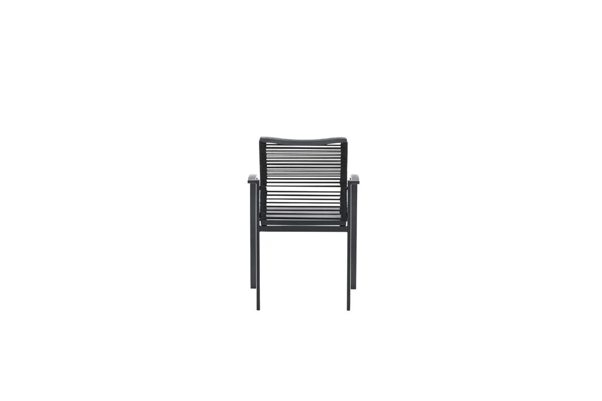 Cosmo dining fauteuil - rope donkergrijs - gevuld textileen Cosmo dining fauteuil - rope donkergrijs - gevuld textileen