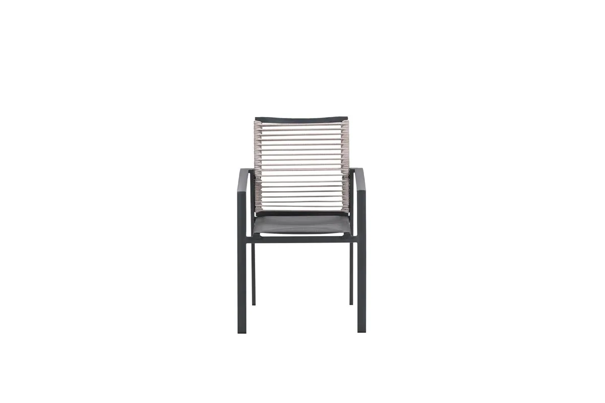Cosmo dining fauteuil - rope natural - gevuld textileen