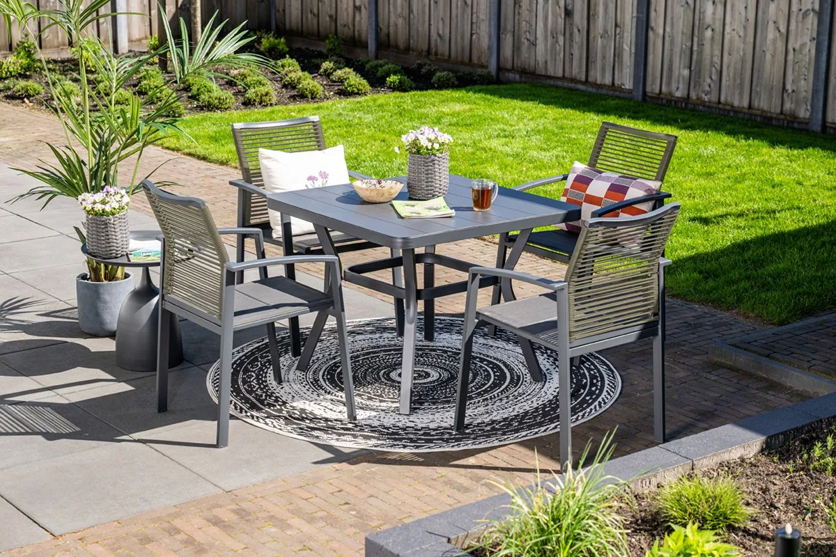 Cosmo dining fauteuil - rope natural - gevuld textileen