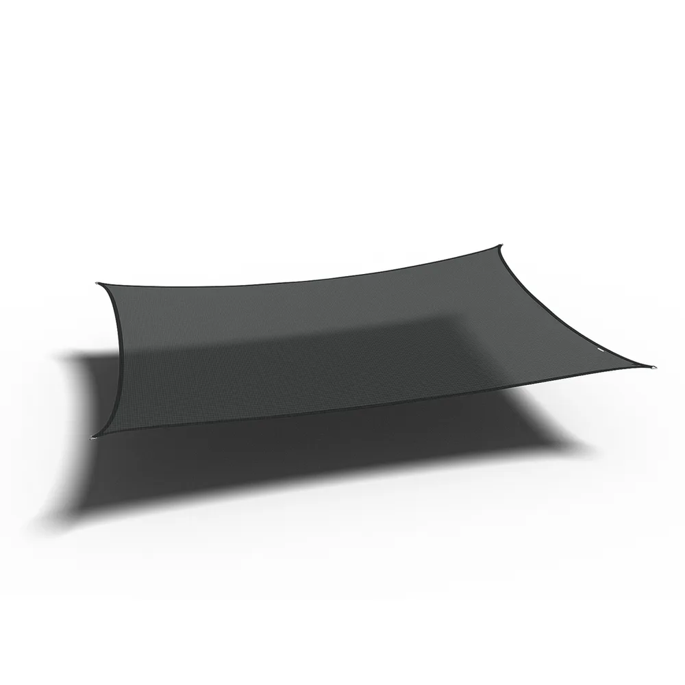 Platinum Sun & Shade Coolfit schaduwdoek rechthoek, 400x300cm, Zwart