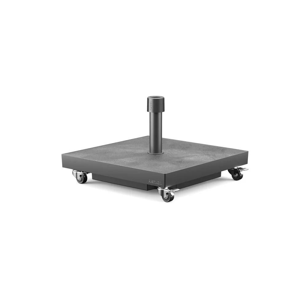 Platinum Sun & Shade Ceramica 40 kg vulbare premium parasolvoet met zwenkwielen voor middenstokparasols