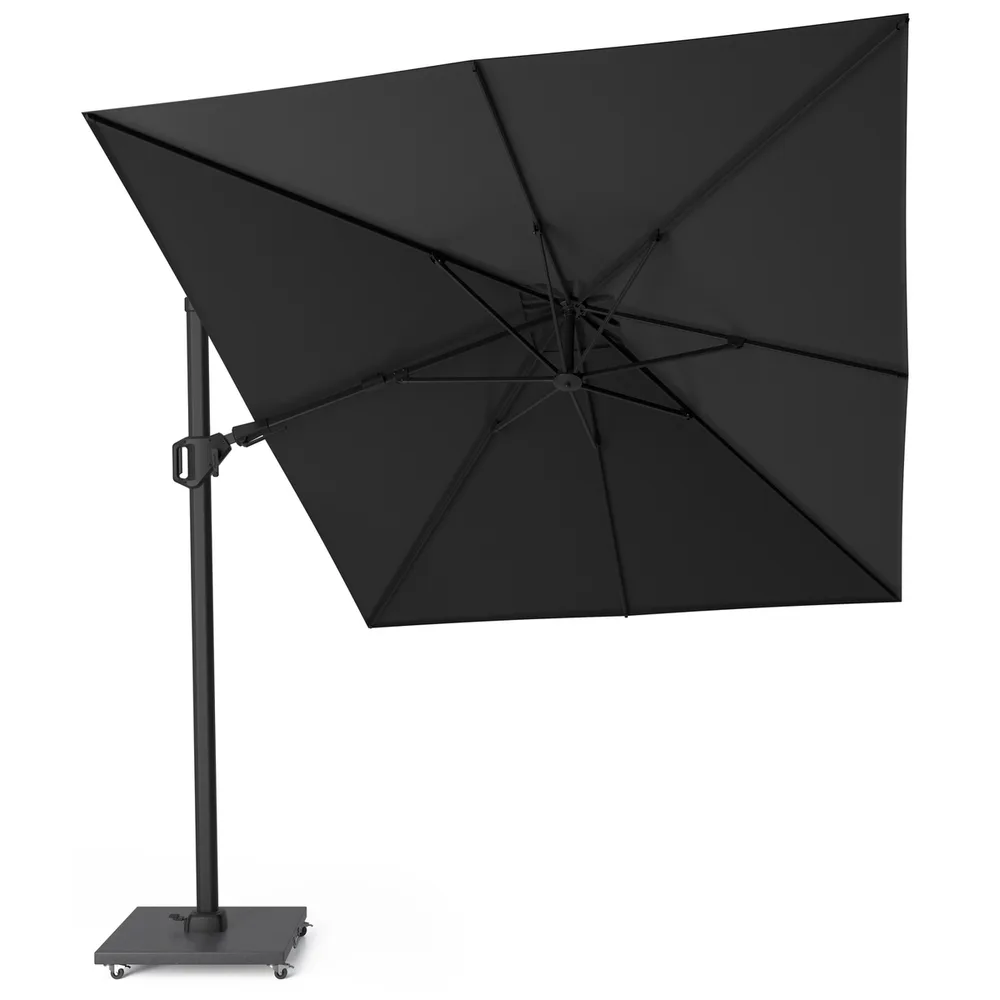 Platinum Sun & Shade zweefparasol Challenger T² premium 350x260 Jet Black