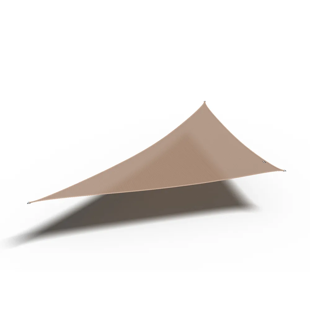 Platinum Sun & Shade Coolfit schaduwdoek driehoek 90°, 570x400x400cm, Zand
