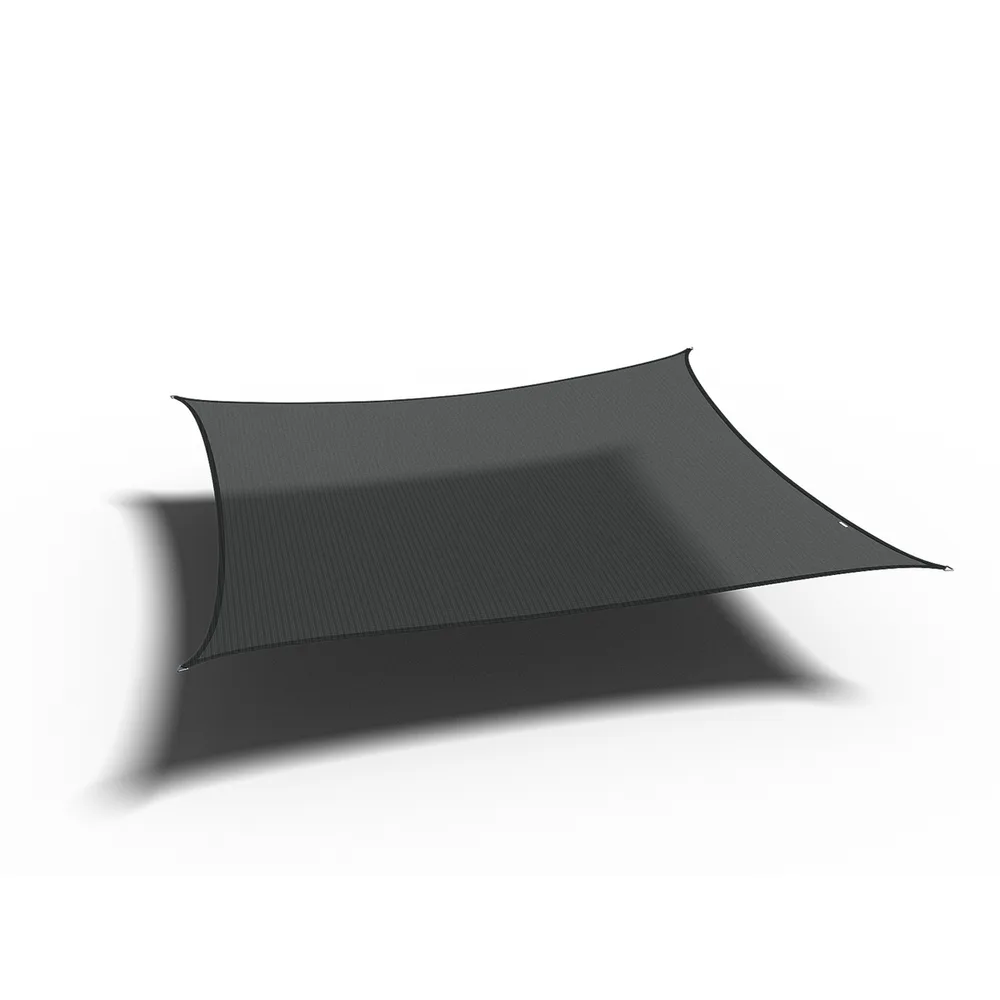 Platinum Sun & Shade Coolfit schaduwdoek vierkant, 500x500cm, Zwart