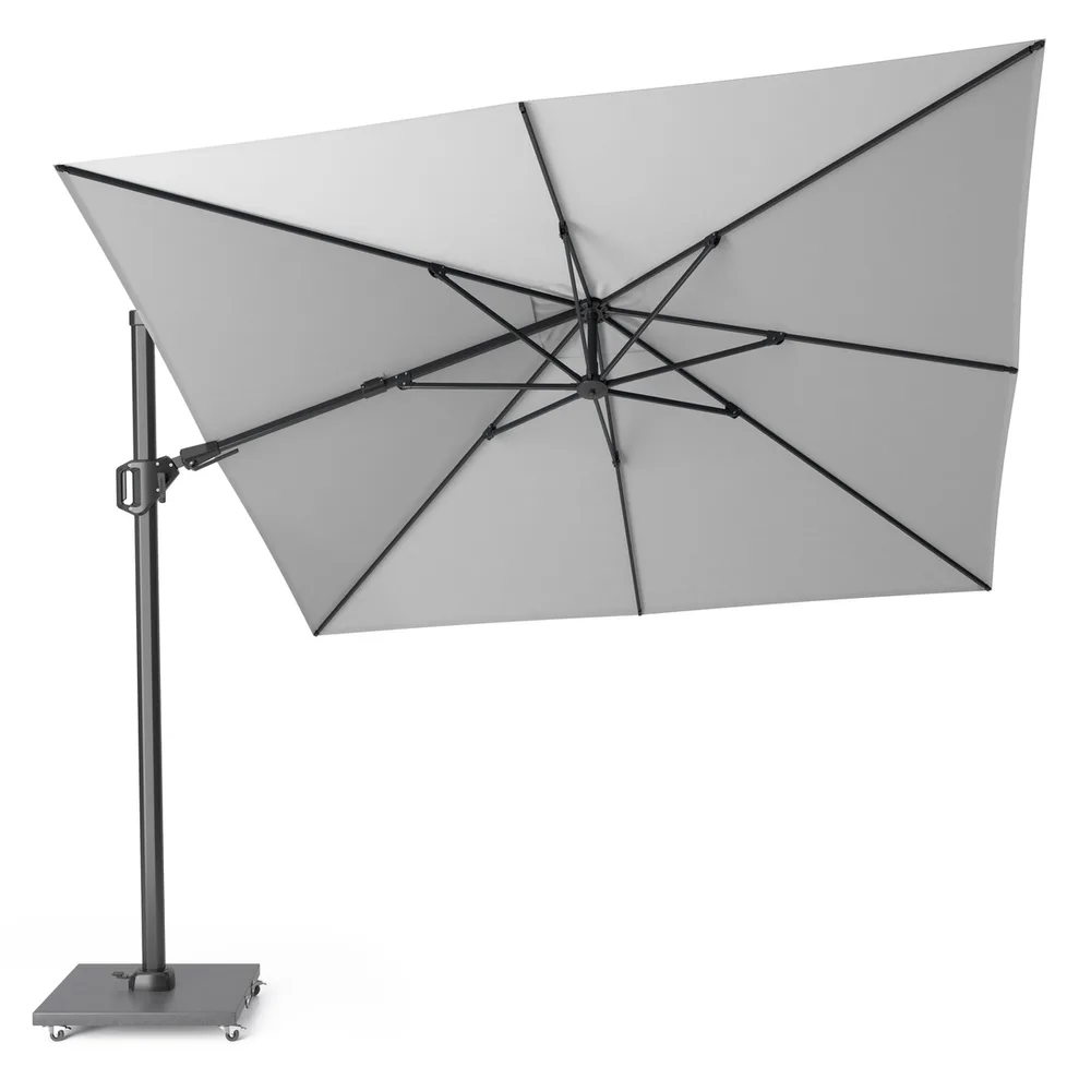 Platinum Sun & Shade zweefparasol Challenger T² 300x300 lichtgrijs