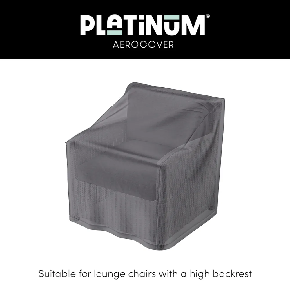 Platinum AeroCover Loungestoelhoes hoge rug 78x78xH65/90