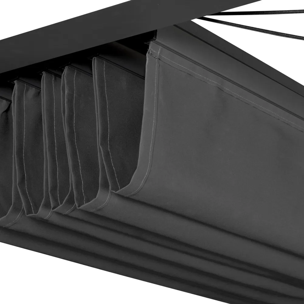 Platinum Sun & Shade Prosail waterproof harmonica schaduwdoek, B297xL397cm, Antraciet