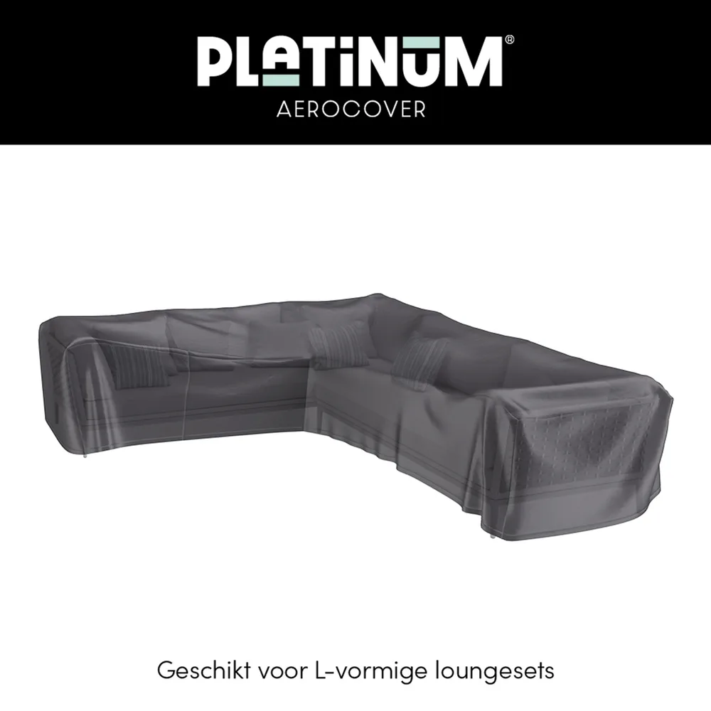 Platinum AeroCover Loungesethoes hoekset links 355x275x100xH70