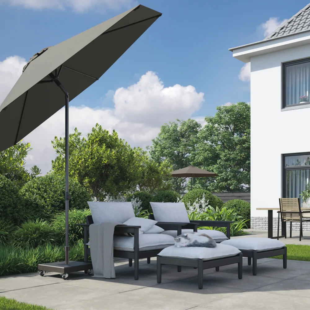 Platinum Sun & Shade parasol Lisboa ø300 antraciet