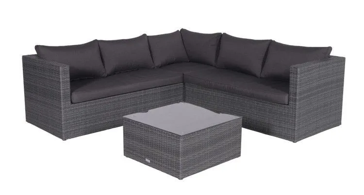 Garden Impressions Montana loungeset - earl grey/ donker antraciet