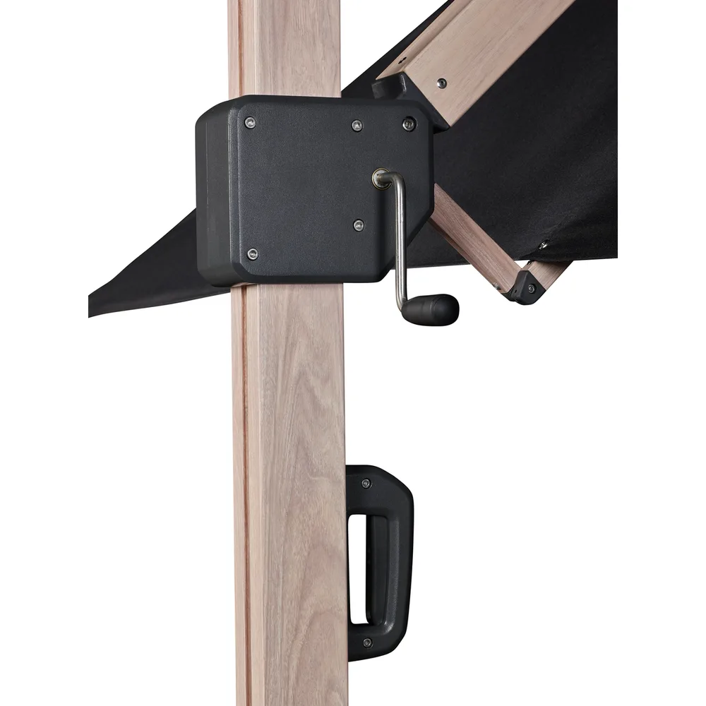 Platinum Sun & Shade zweefparasol Icon Premium 400x300 Faded black