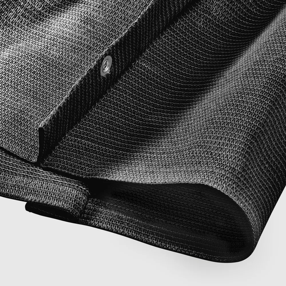Platinum Sun & Shade Coolfit harmonica schaduwdoek,  B370xL370cm, Antraciet