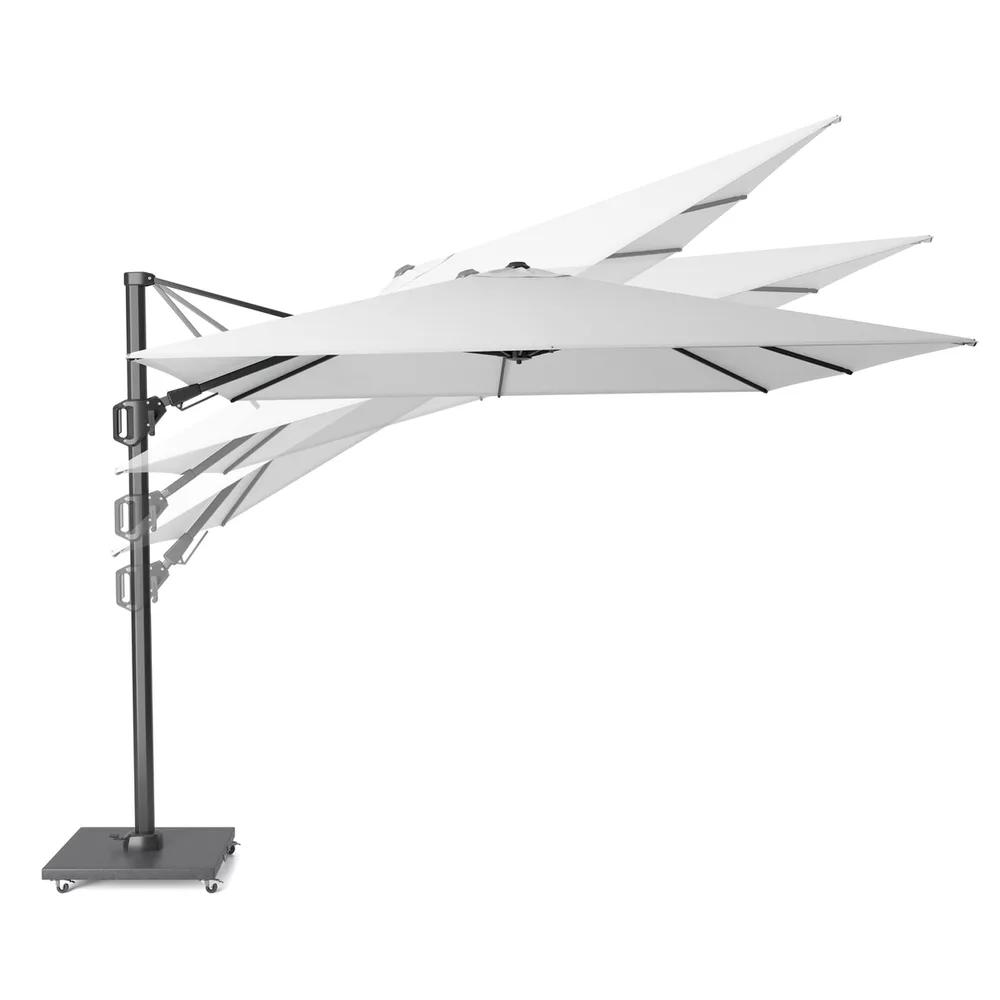 Platinum Sun & Shade zweefparasol Challenger T² 300x300 lichtgrijs