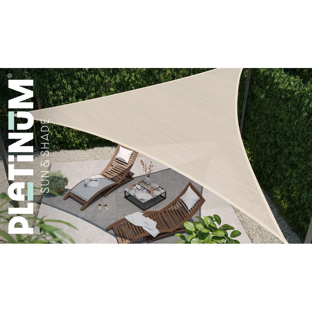 Platinum Sun & Shade Coolfit schaduwdoek vierkant, 500x500cm, Olijf