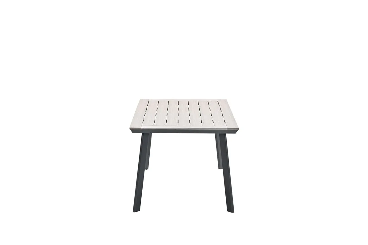 Vigo tafel - 160x90 cm - carbon black - light teak Vironwood Vigo tafel - 160x90 cm - carbon black - light teak Vironwood