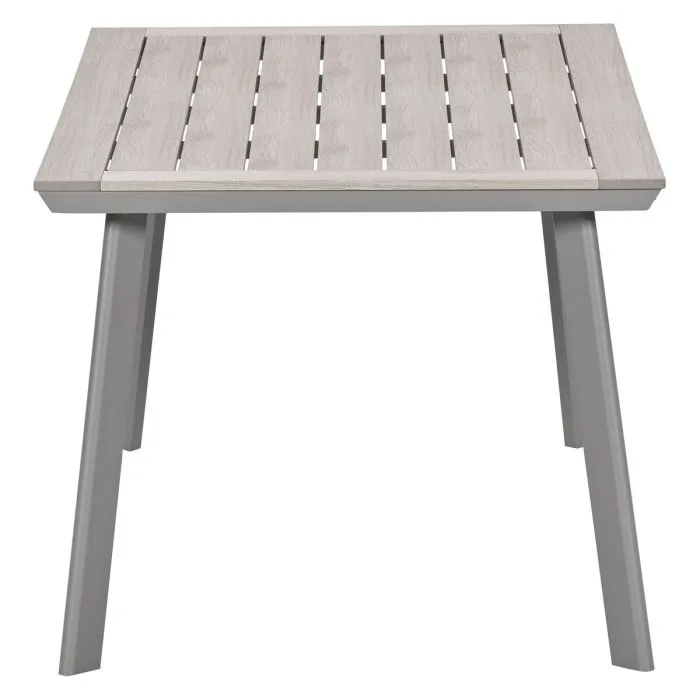 Garden Impressions Oklahoma/Vigo tuinset 4 personen taupe stapelbare stoelen 160 cm