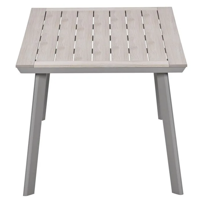 Garden Impressions Oklahoma/Vigo tuinset 4 personen taupe stapelbare stoelen 160 cm