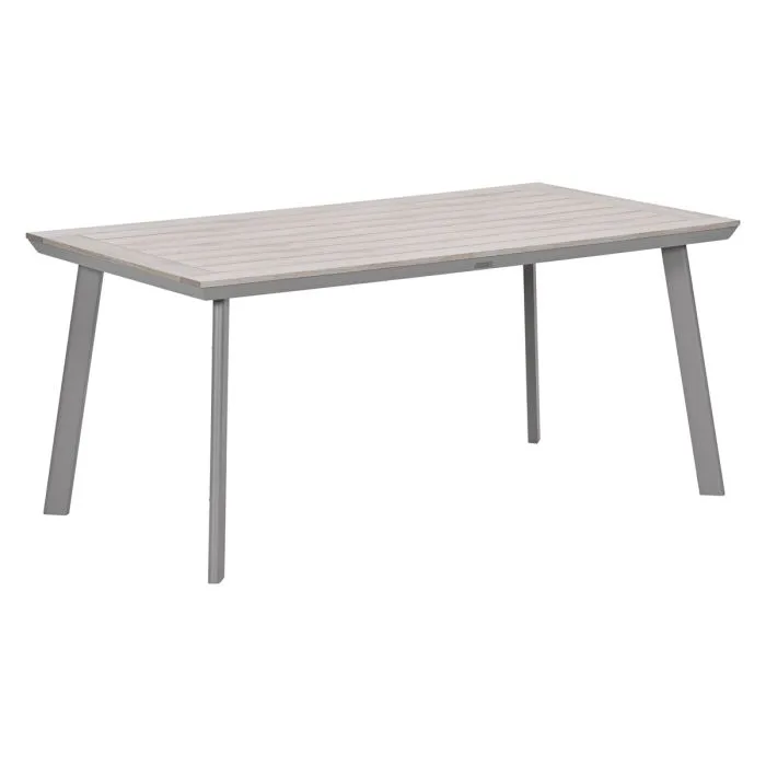 Garden Impressions Oklahoma/Vigo tuinset 4 personen taupe stapelbare stoelen 160 cm