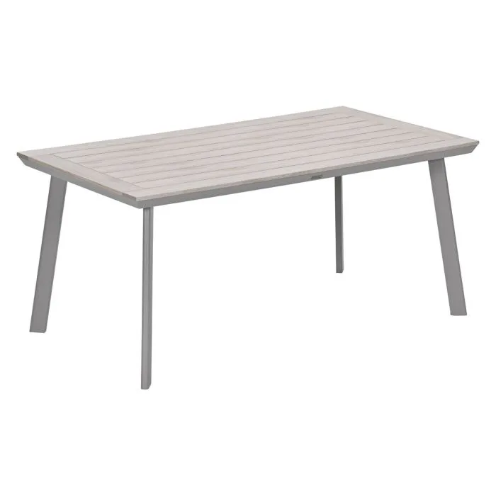Garden Impressions Oklahoma/Vigo tuinset 4 personen taupe stapelbare stoelen 160 cm