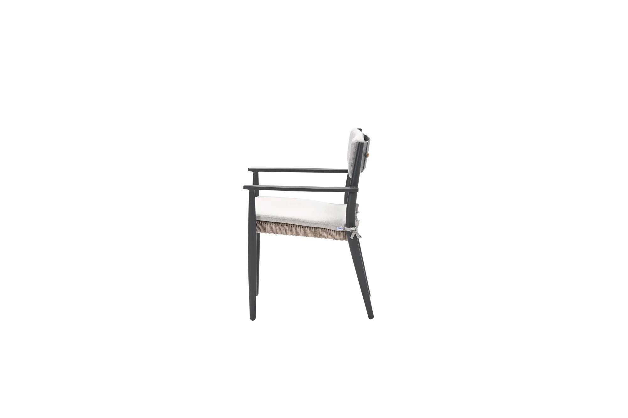 Parijs dining fauteuil - carbon black - natural - sand