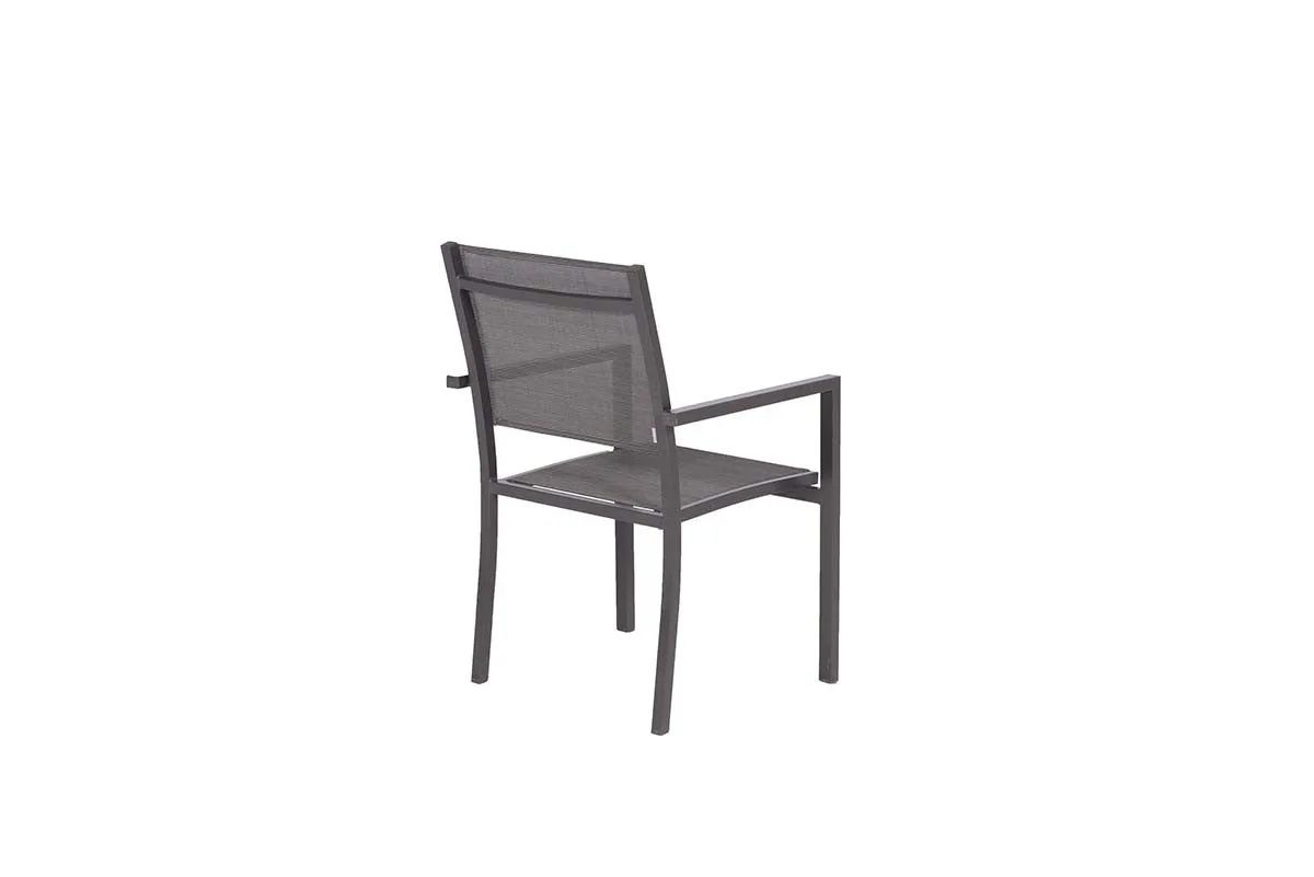 Moon dining fauteuil - carbon black - antraciet