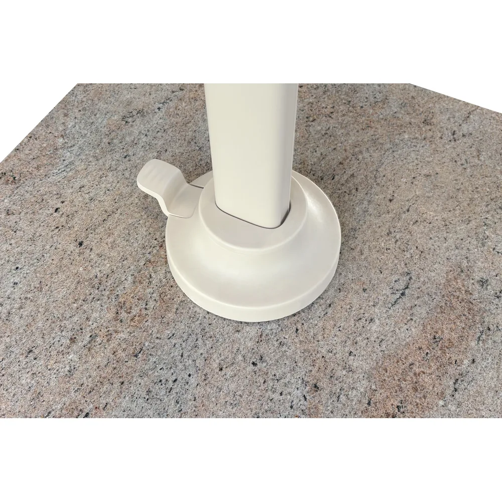 Platinum Sun & Shade zweefparasol Nexus T² Premium Sandstone 300x300 Champagne