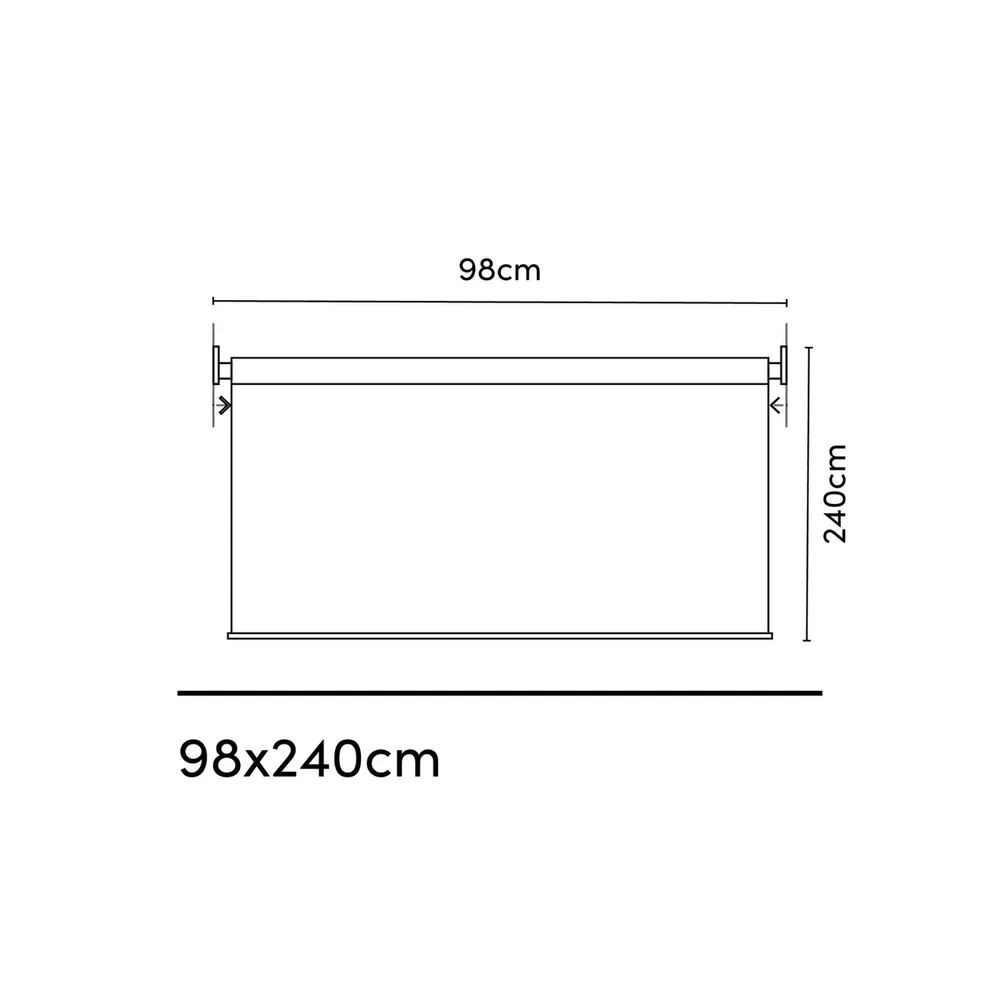 Platinum Sun & Shade Coolfit rolgordijn, B98xL240cm, Antraciet