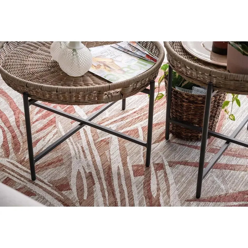 Benidorm bijzettafel set wicker aluminium