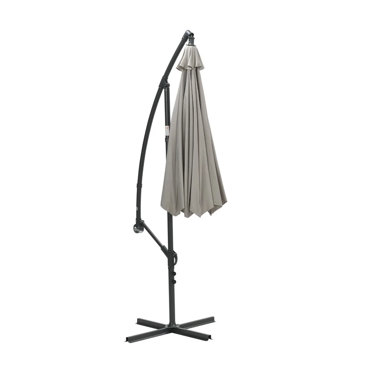 Athene parasol - Ø300 cm - carbon black - zand