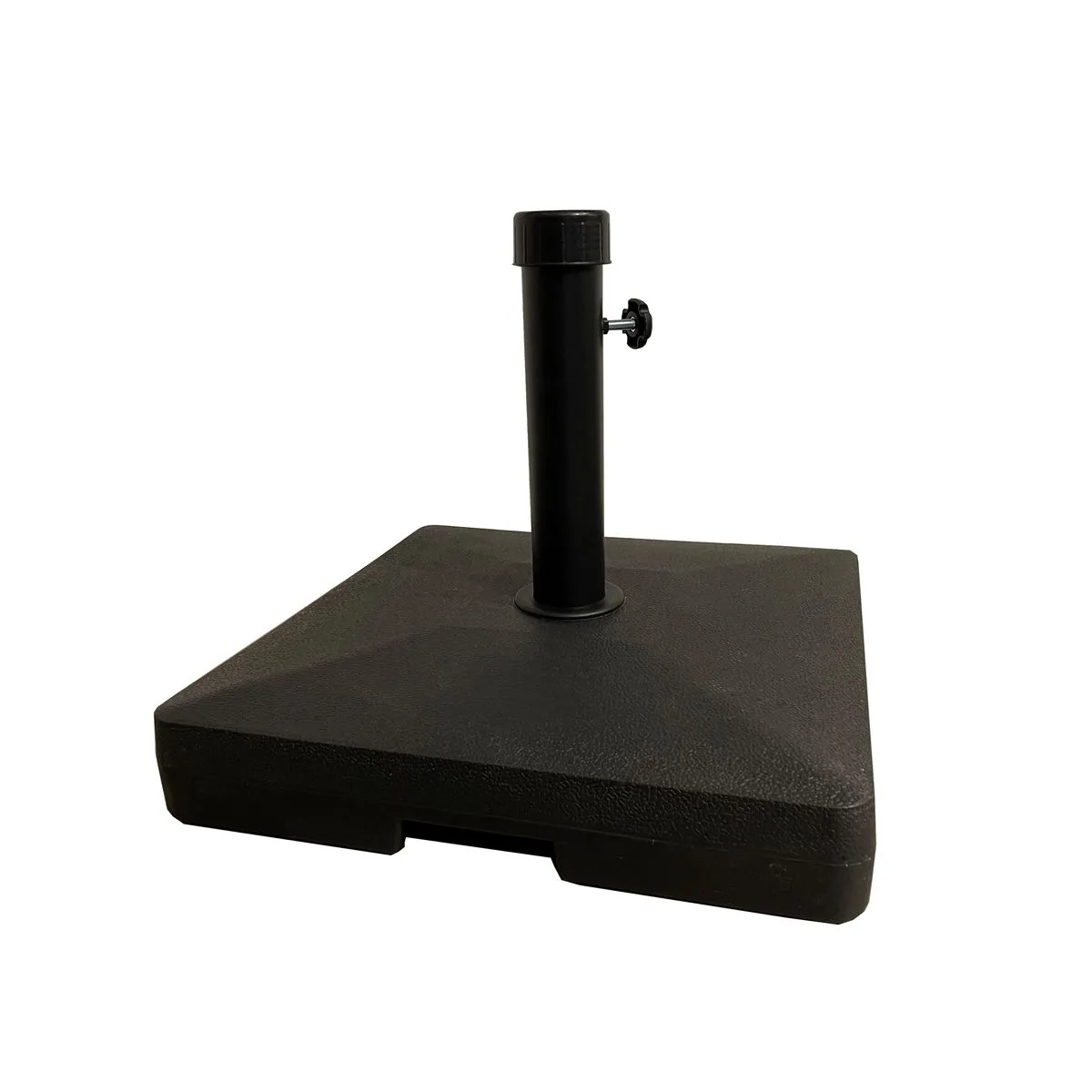 Hippo parasolvoet - beton - 25 kg - zwart