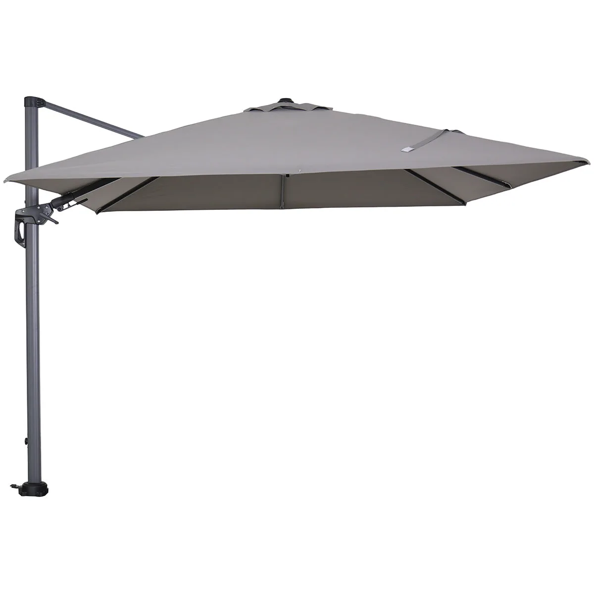 Garden Impressions Hawaii parasol - 300x300 cm - carbon black - licht grijs