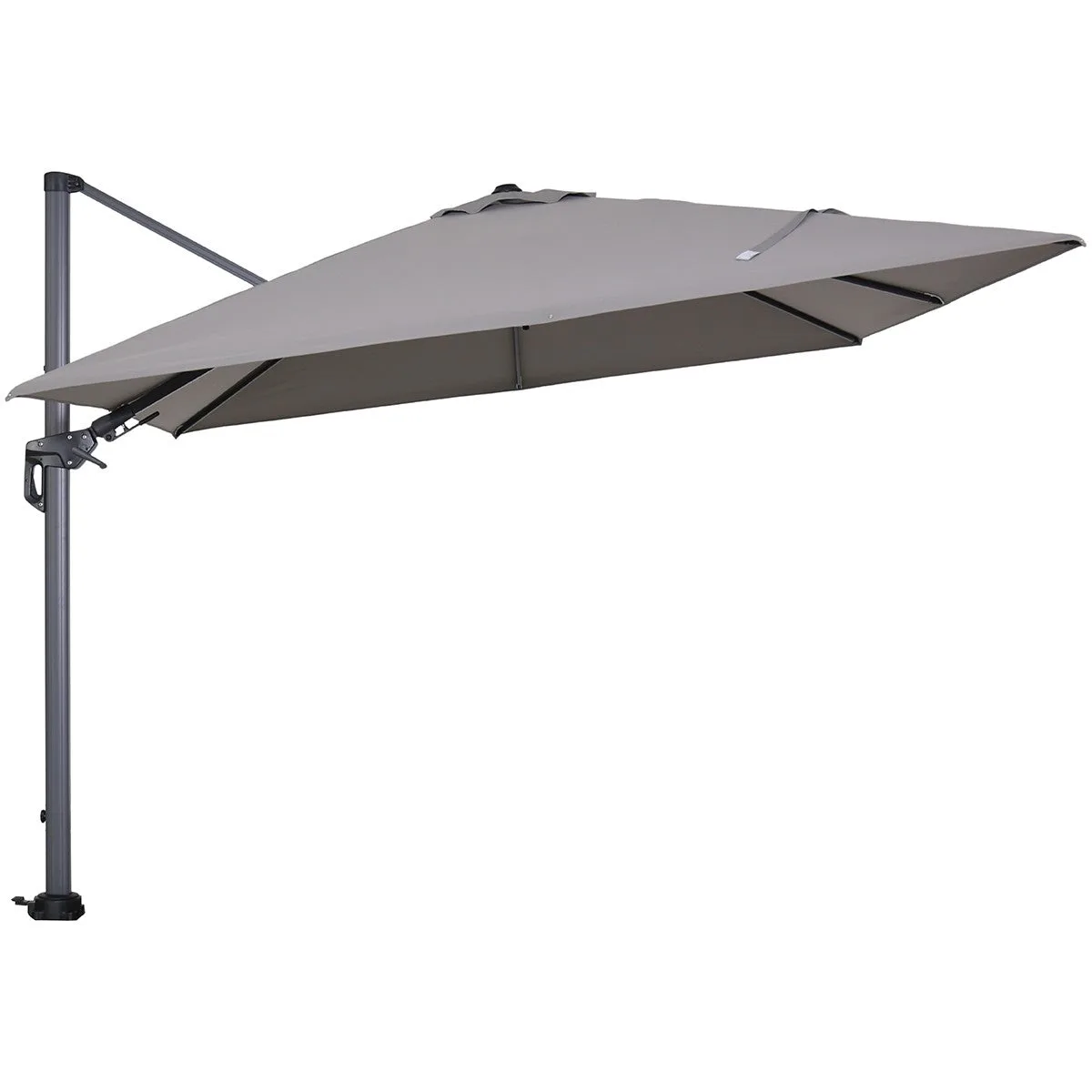 Garden Impressions Hawaii parasol - 300x300 cm - carbon black - licht grijs