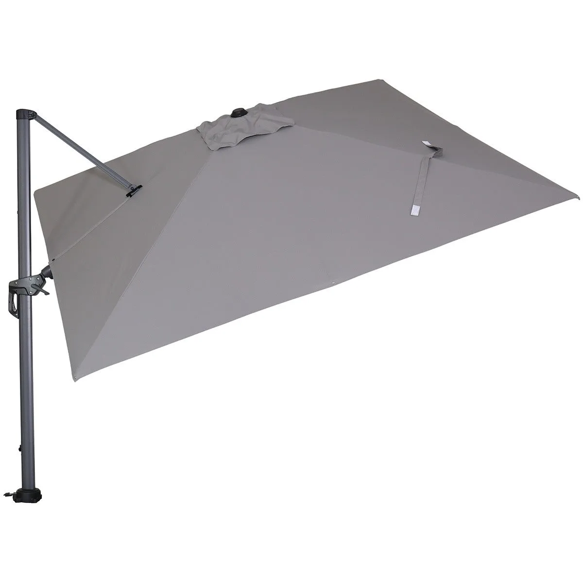 Garden Impressions Hawaii parasol - 300x300 cm - carbon black - licht grijs