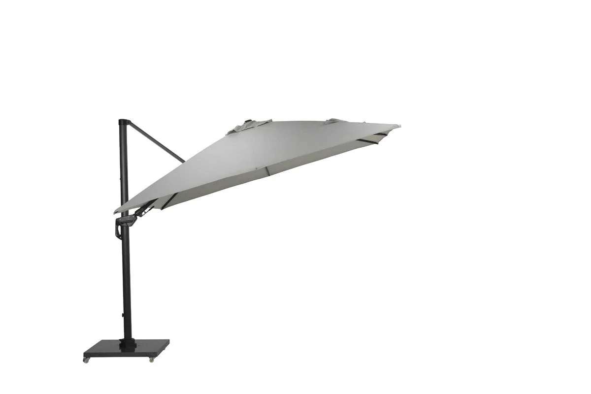 Garden Impressions Hawaii deluxe parasol déporté 300x300 carbon black royal sand