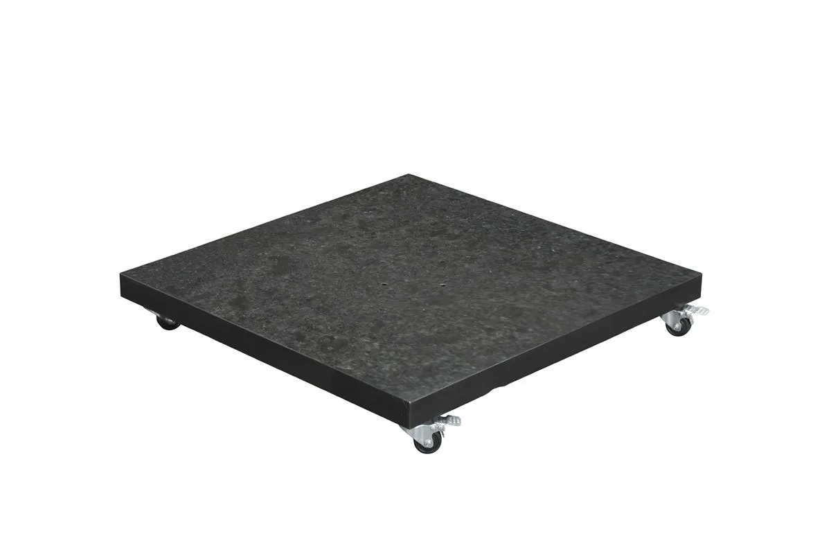 Special Hawaii granieten parasolvoet - 120 kg - royal antraciet - verrijdbaar