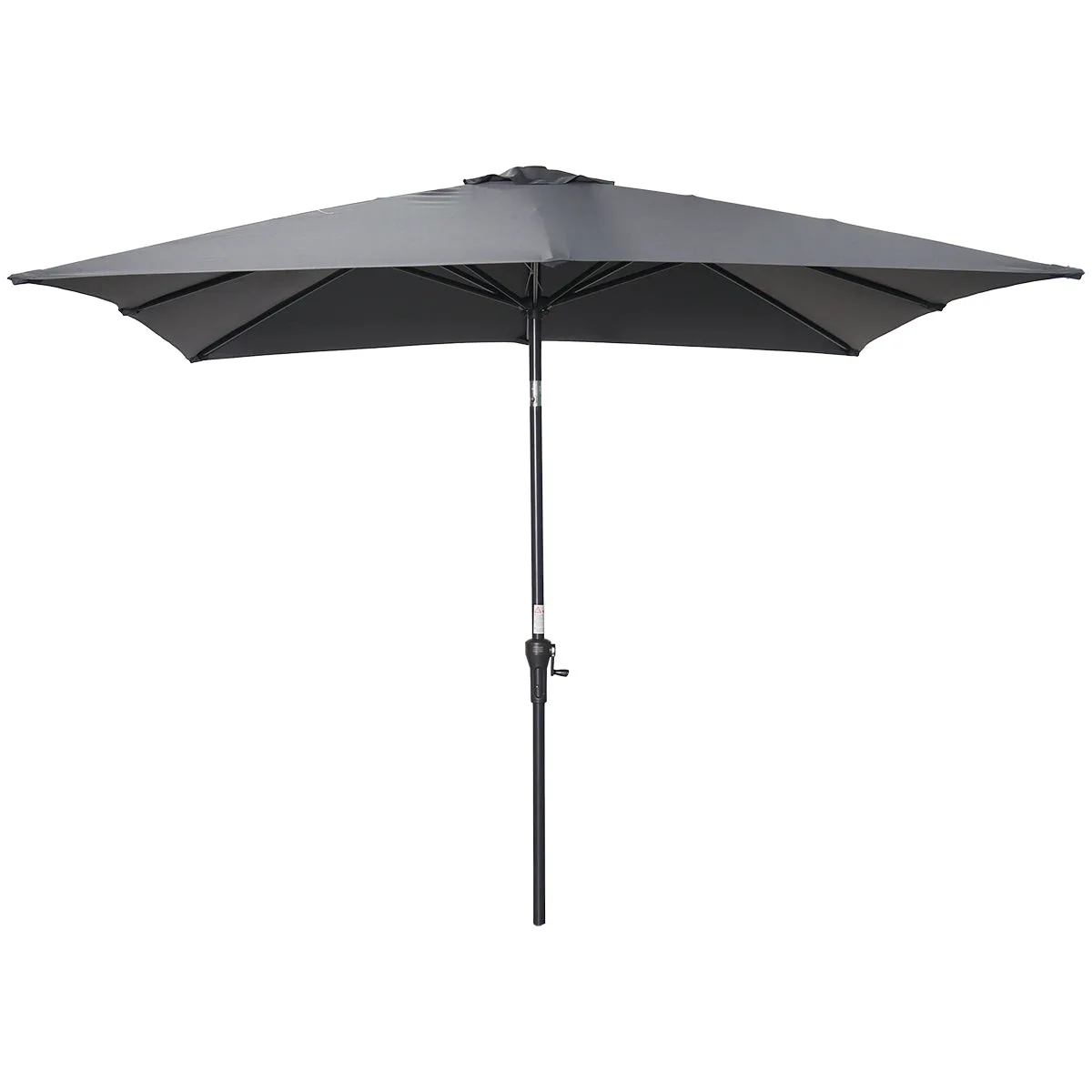 Garden Impressions Lotus parasol - 250x250 cm - carbon black - donker grijs