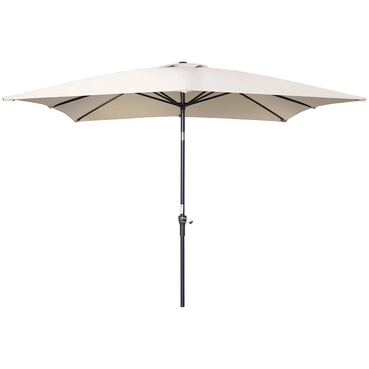 Garden Impressions Lotus parasol - 250x250 cm - carbon black - ecru