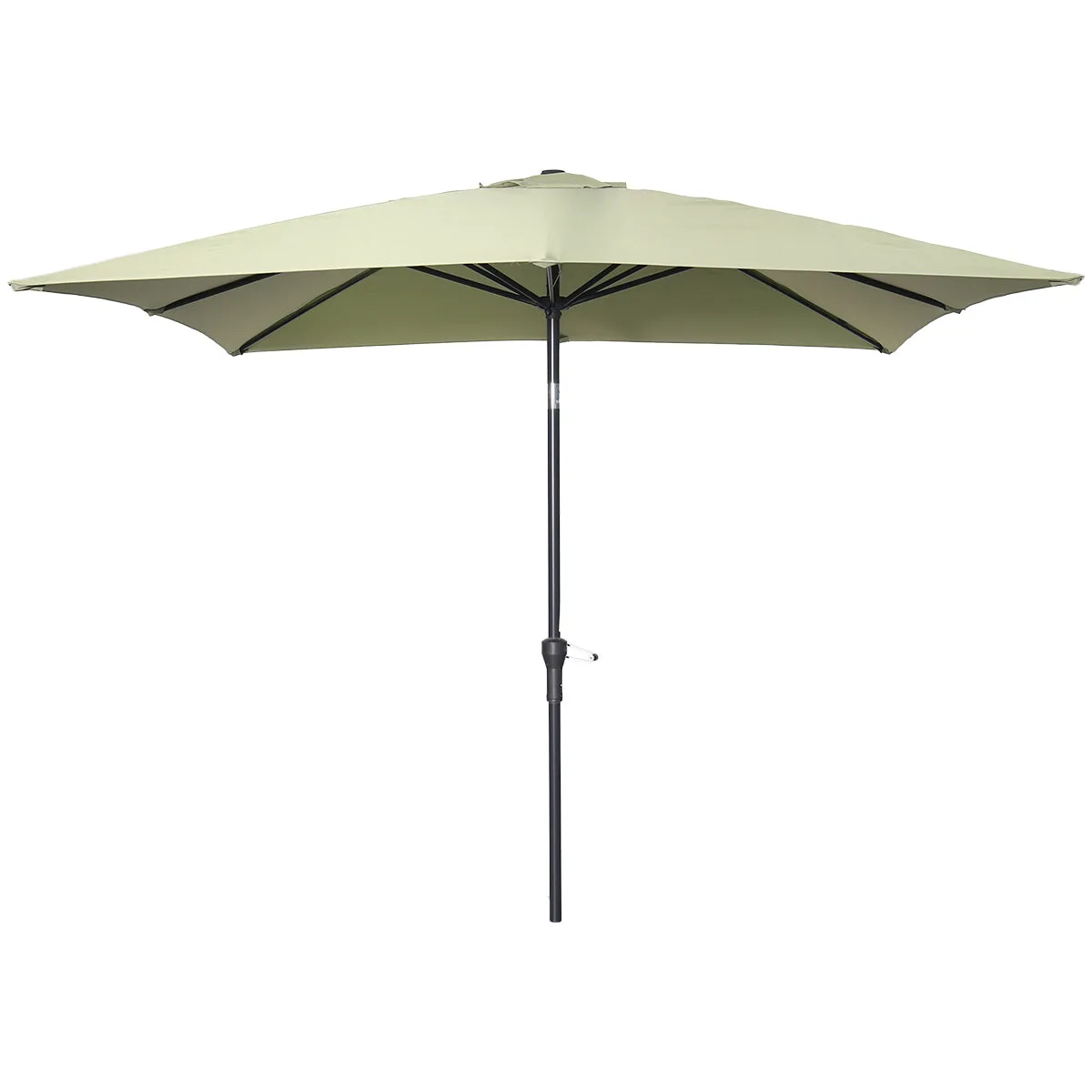 Garden Impressions Lotus Ampelschirm-Set 250x250 olive mit Fuß und Schutzhülle