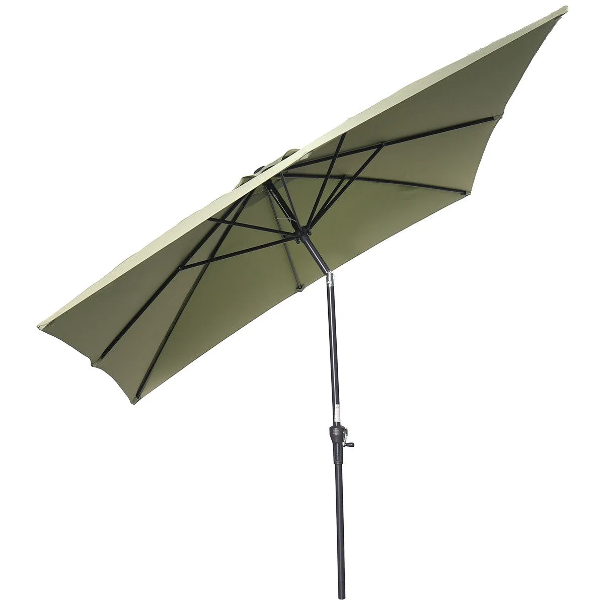 Garden Impressions Lotus Ampelschirm-Set 250x250 olive mit Fuß und Schutzhülle