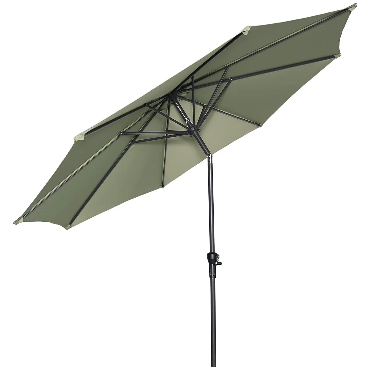 Garden Impressions Lotus parasol - Ø300 cm - carbon black - olijf