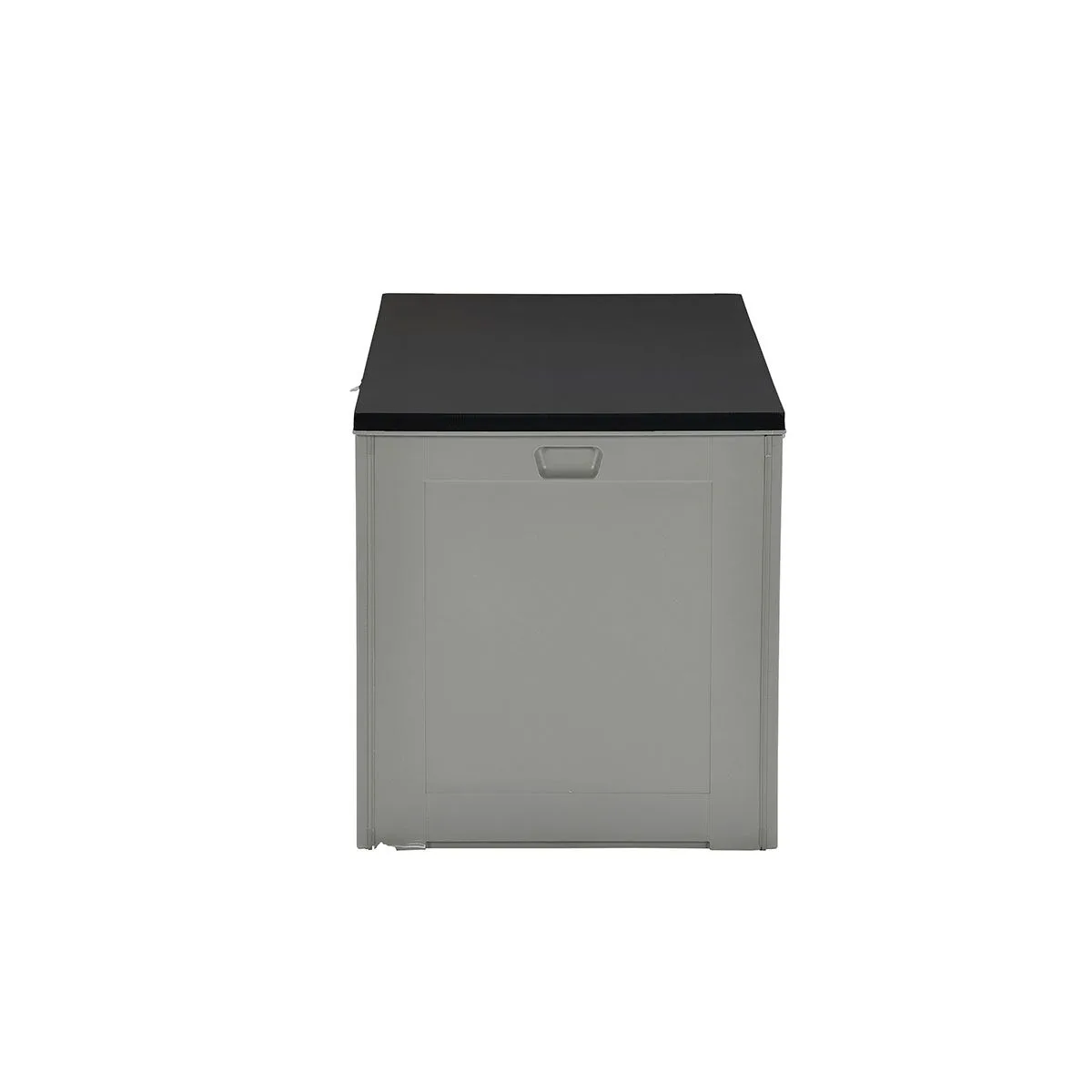 Primo kussenbox - kunststof - 680L - 146,4x71x74,9 cm - donkergrijs - zwart