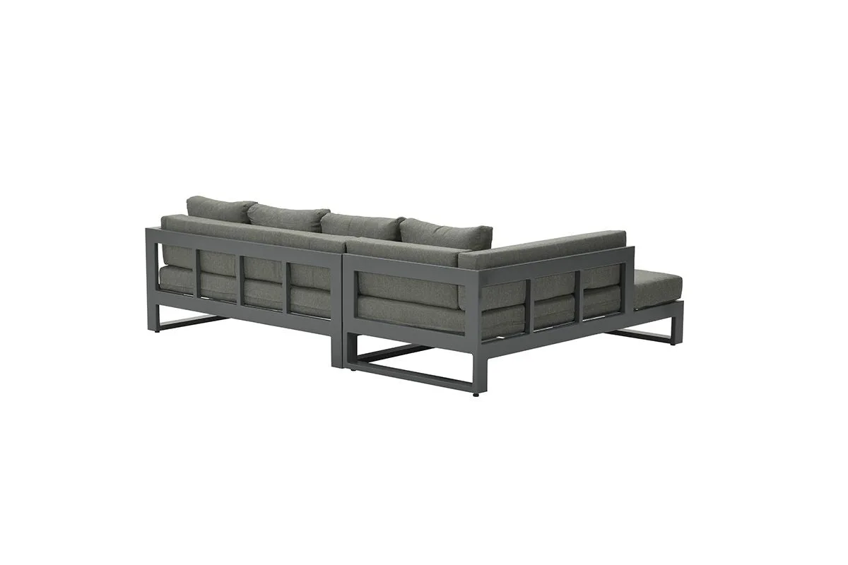 Garden Impressions Esmee loungeset 3-delig - rechts - carbon black/ mystic grey