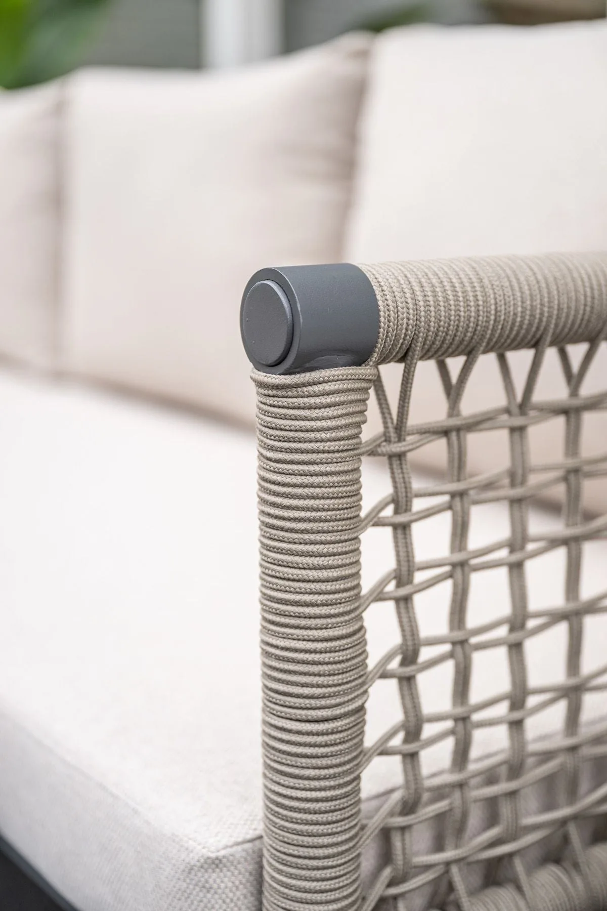 Garden Impressions Teramon salon de jardin 6 places avec corde taupe