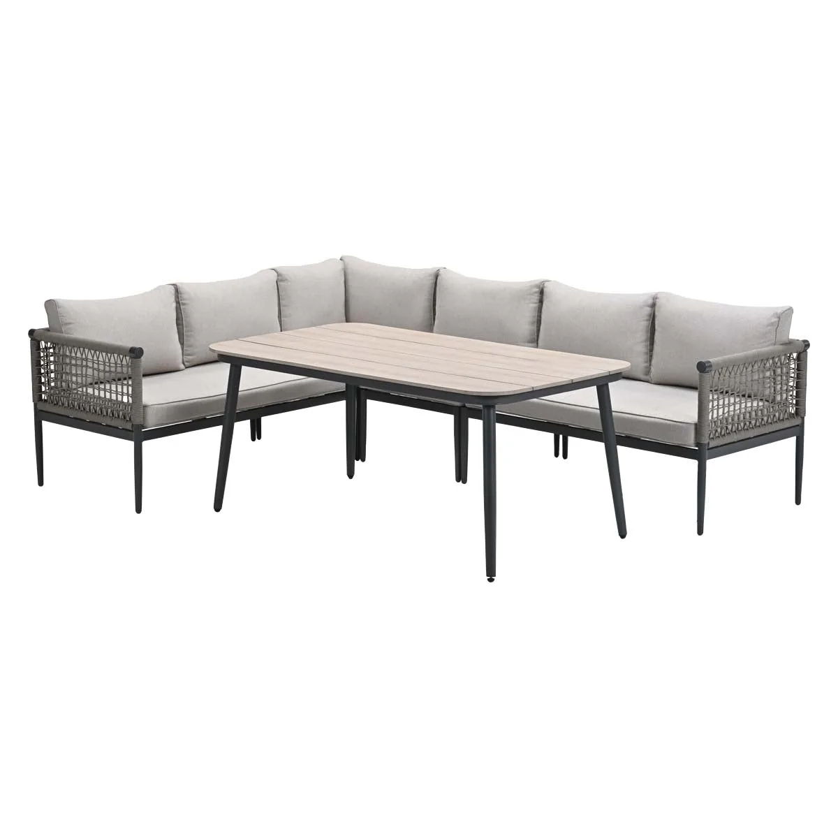 Hoekbank - lounge-diningset Teramon - taupe - Garden Impressions