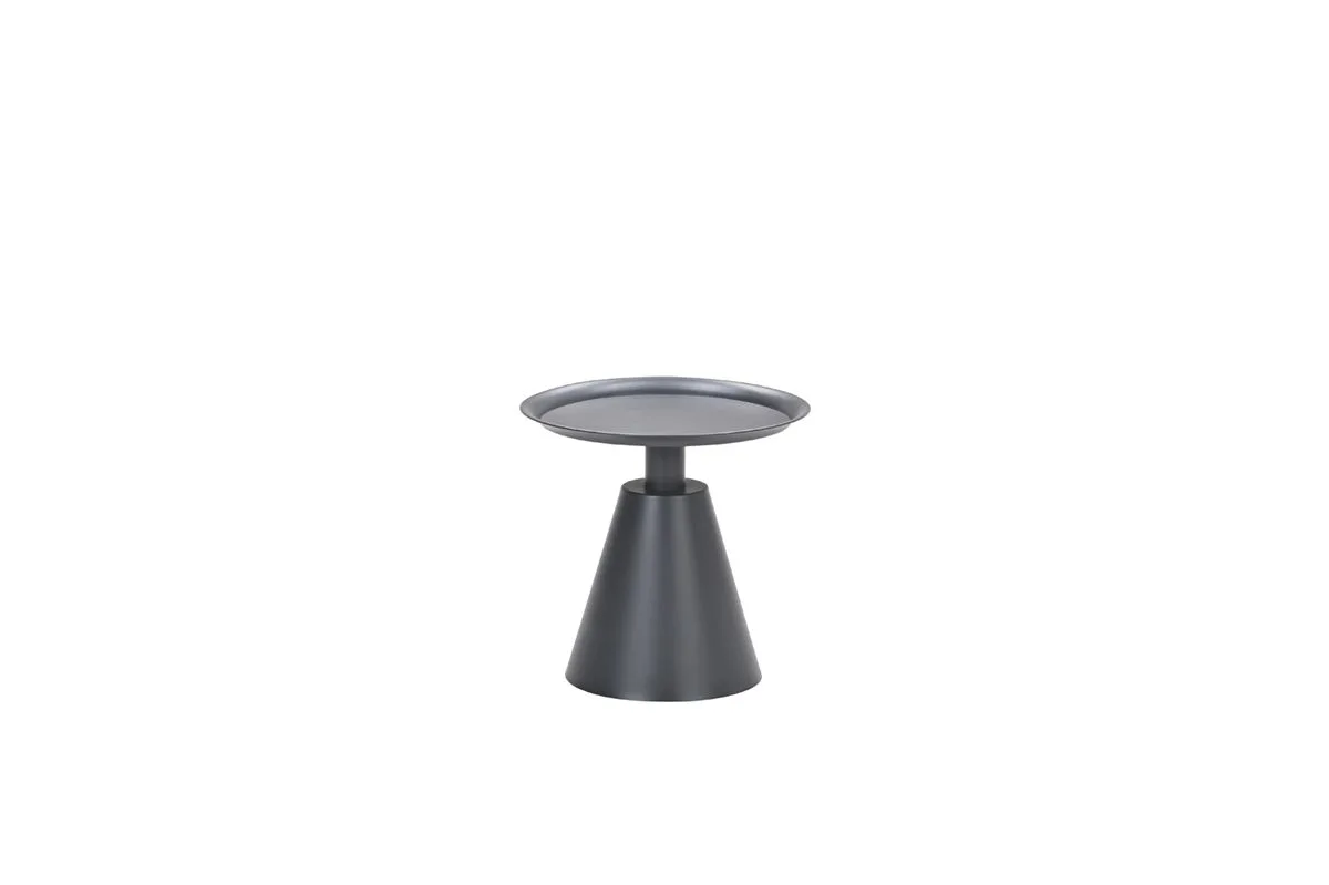 Table d'appoint Zavala - diamètre 50xH48 cm - noir carbone