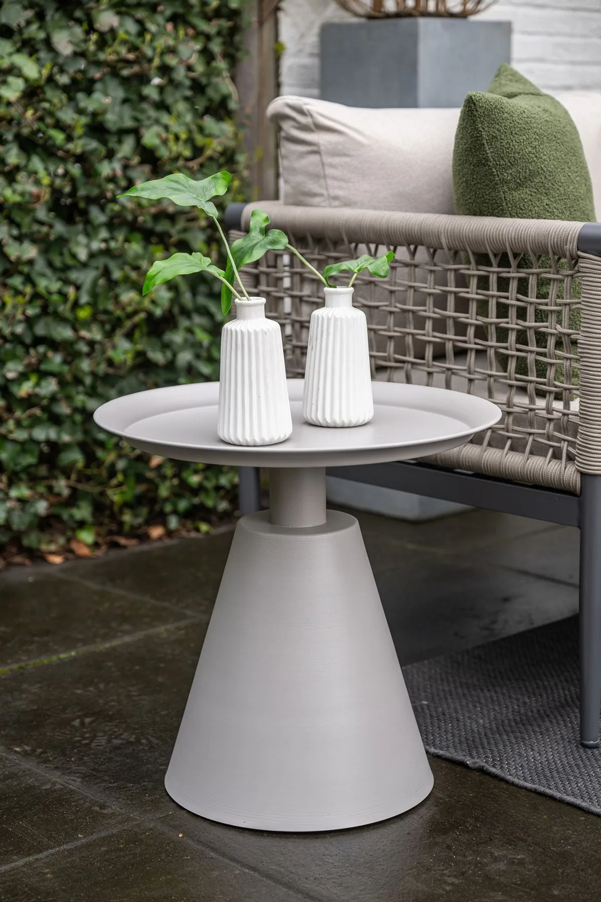 Table d'appoint Zavala - diamètre 50xH48 cm - Taupe