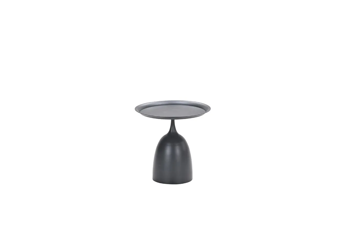 Table d'appoint Mioala - diamètre 50xH48 cm - noir carbone