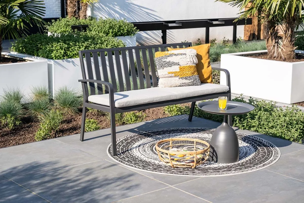 Table d'appoint Mioala - diamètre 50xH48 cm - noir carbone