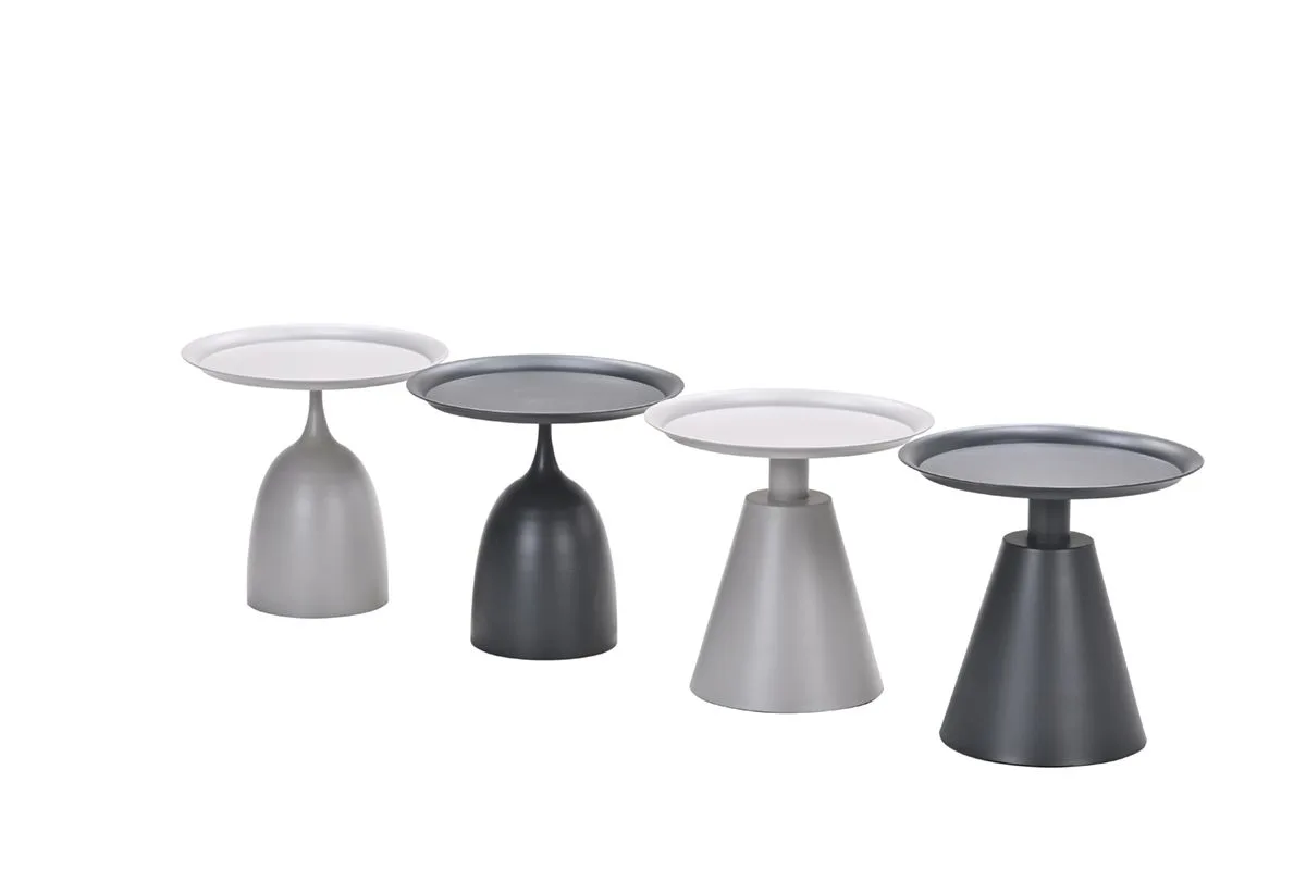 Table d'appoint Mioala - diamètre 50xH48 cm - taupe