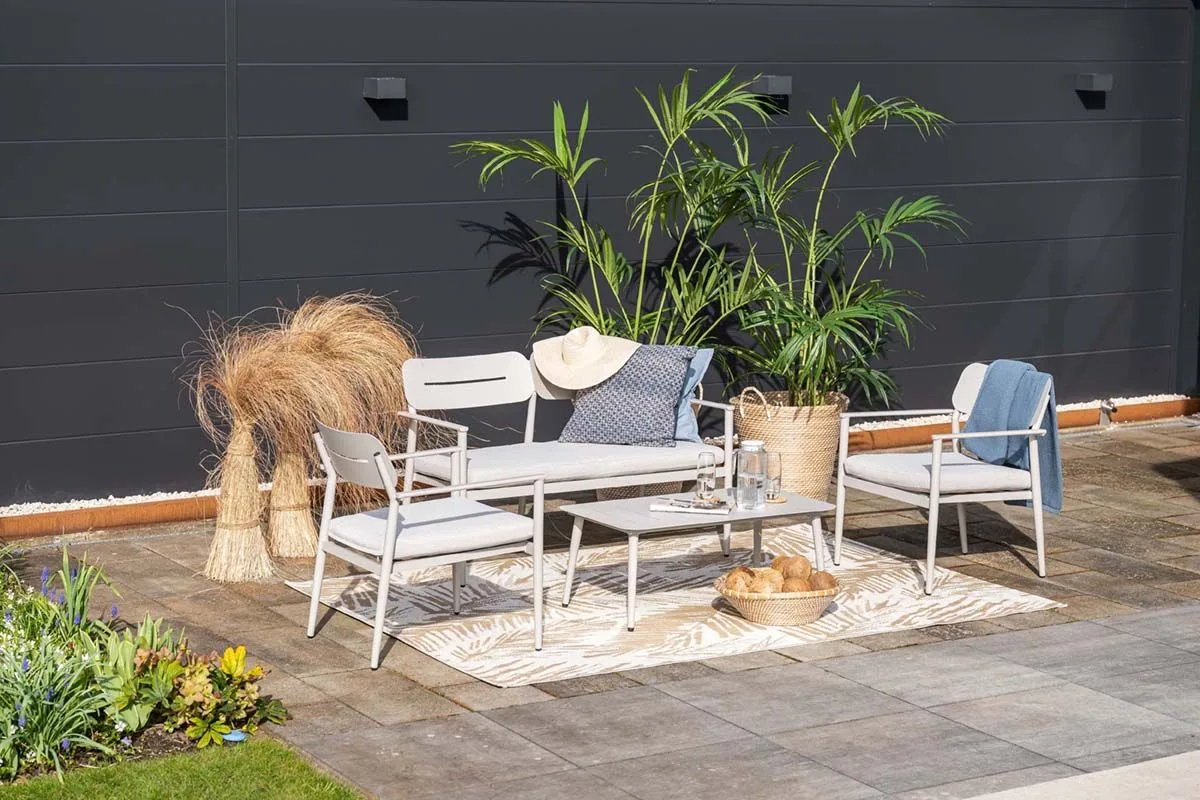 Morella loungeset - 4-delig - taupe - valley sand Morella loungeset - 4-delig - taupe - valley sand
